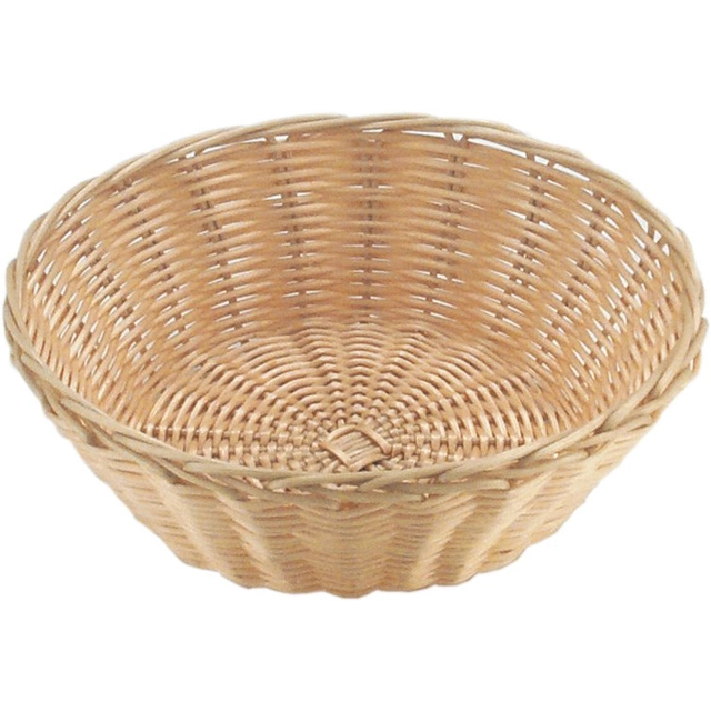 Coș rotund de pâine din polirattan 426630 - set 3 bucăți