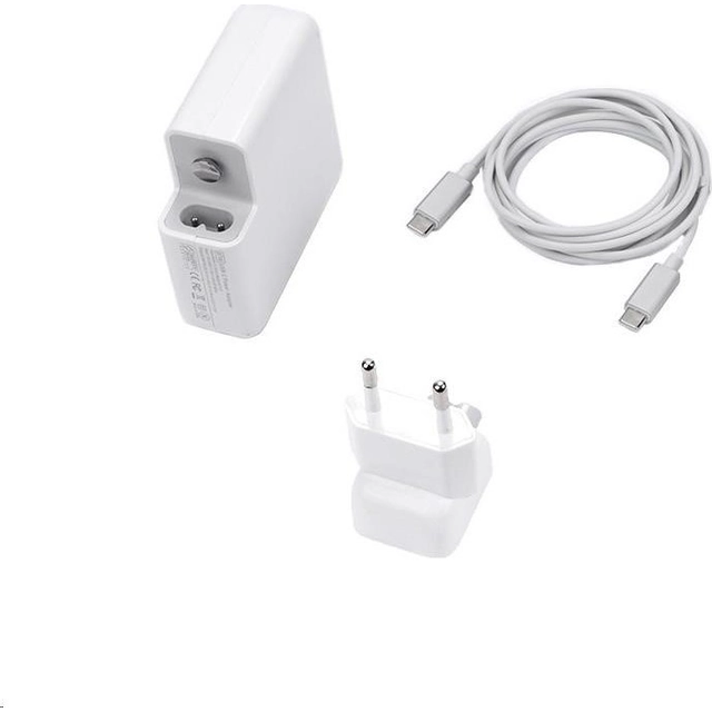 COTEetCI USB-C Power adapter for MacBook with C-C cable 2m 61W, white