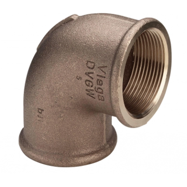 Cotovelo de bronze VIEGA, d , 1/2'', 90*, interno-interno