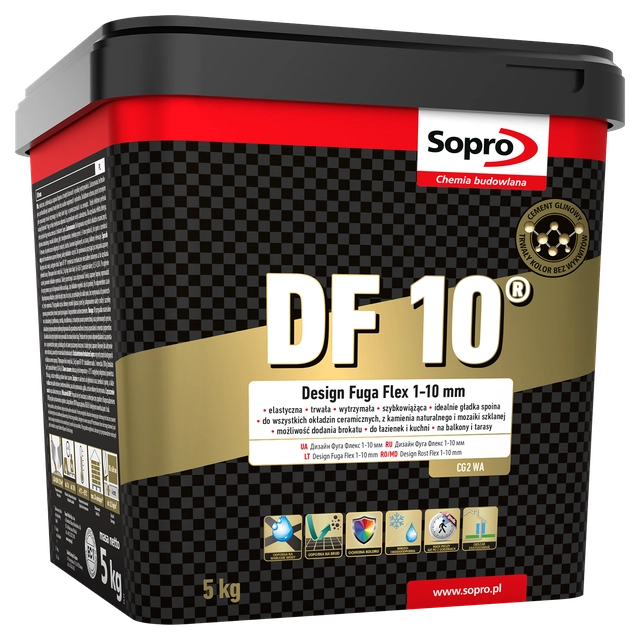 Coulis de ciment Sopro DF 10 beige froid 24 2,5 kg