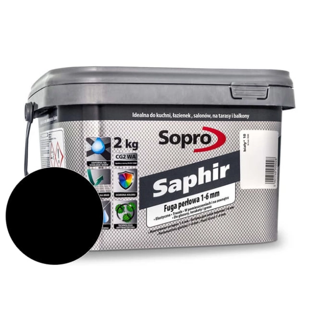 Coulis perlé 1-6 mm Sopro Saphir noir (90) 2 kg