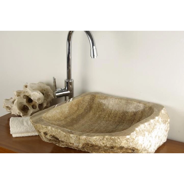 Countertop washbasin made of natural stone MERAN