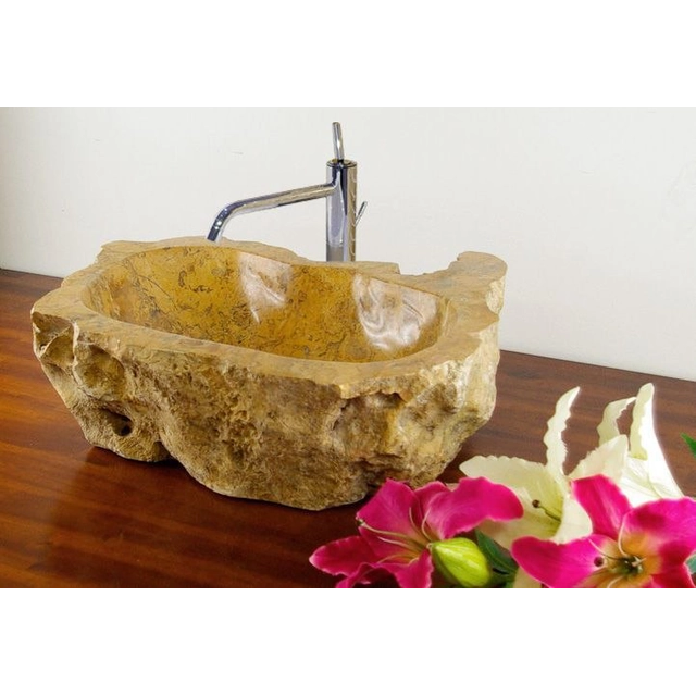 Countertop washbasin made of natural stone SAVONA