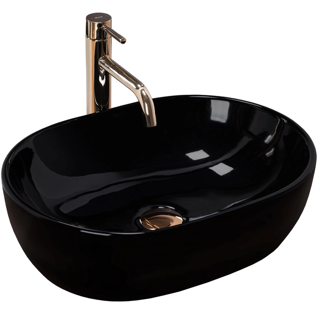 Countertop washbasin Rea Amelia Black black