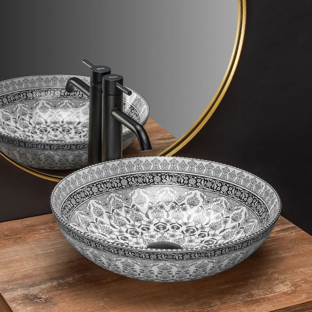 Countertop washbasin Rea Arte dark gray