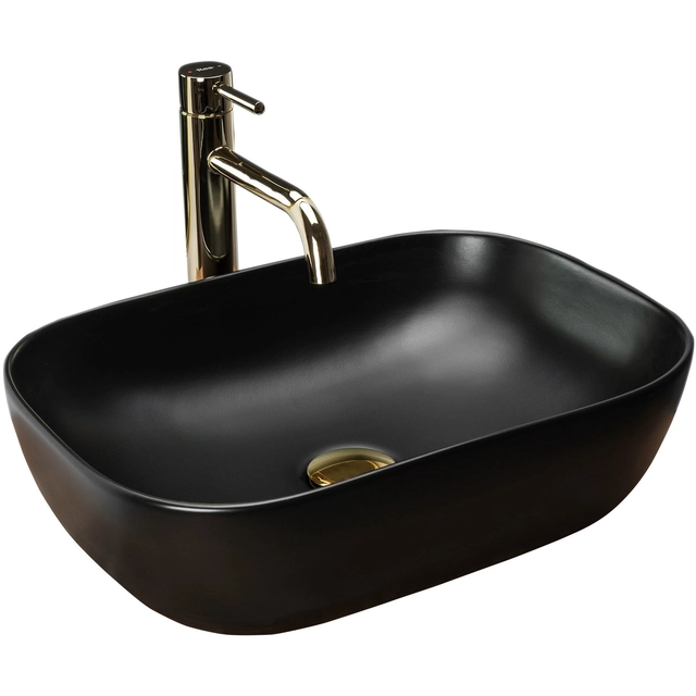 Countertop washbasin Rea Belinda Black Mat