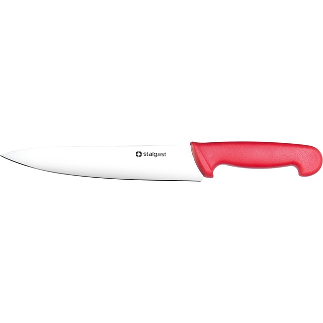 Couteau de cuisine L 220 mm rouge