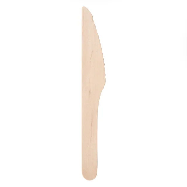 Couteau en bois 16,5 cm pack (100 pcs)