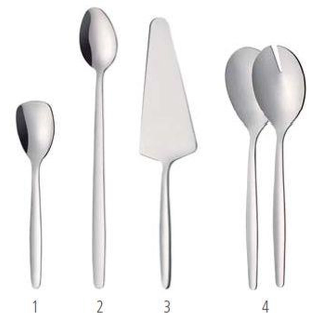 Couverts supplémentaires Cuillère à latte macchiato économique - set 12 pcs.