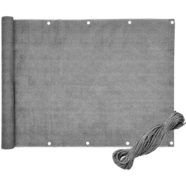 COUVERTURE DE CLÔTURE GRIS 2,5x5M PE