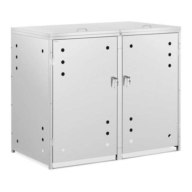 Cover for waste bins - 2 x 240 l - ULSONIX ventilation holes 10050266 ULX-240-1