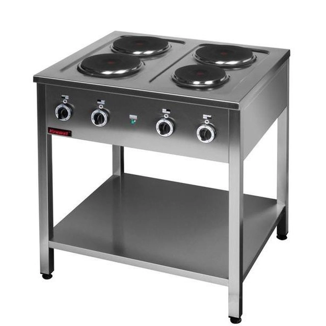 Cozinha elétrica em base aberta 4-płytowa 800x700x850 mm KROMET 000.KE-4M 000.KE-4M