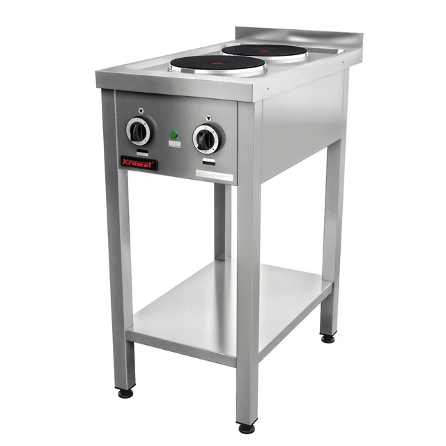 Cozinha Profissional 2-Płytowa Independente 2x2,6kW Kromet 000.Ke-2m