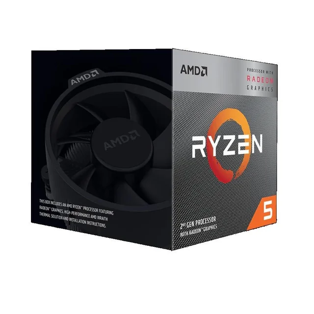 ЦП RYZEN X4 R5-3400G SAM4 BX/65W 3700 YD3400C5FHBOX AMD