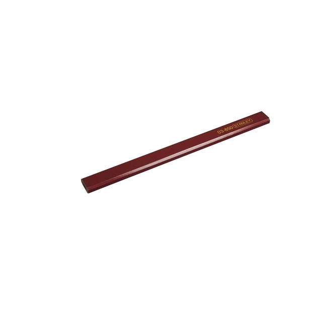 Crayon de menuisier Stanley HB rouge 176 mm 038501