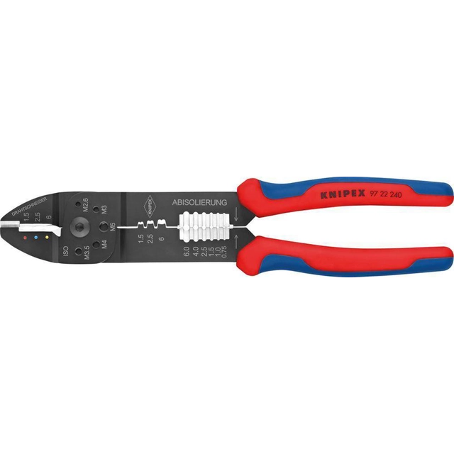 Crimping pliers 9722240, for insulated cable ends 0.75-6qmm KNIPEX