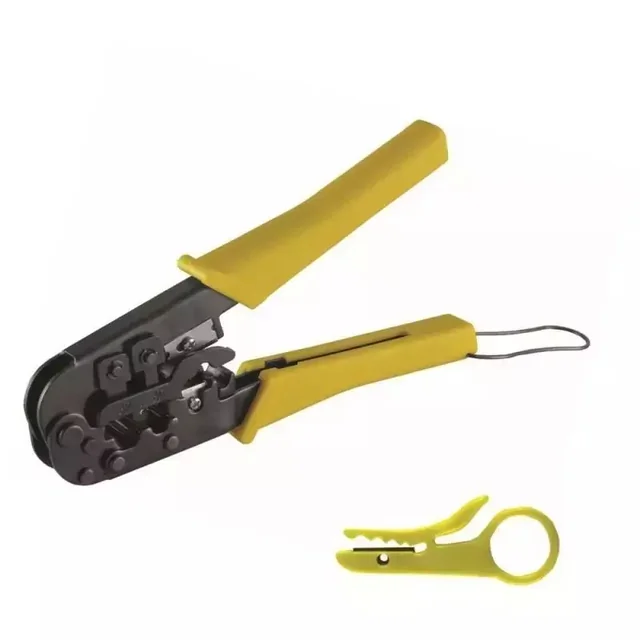 CRIMPING TOOL FOR MODULAR CONNECTORS, ELECTROTECHNICAL PLIERS, DEDRA 1268 RJ45, RJ12, RJ11, 4P4C, 4P2C