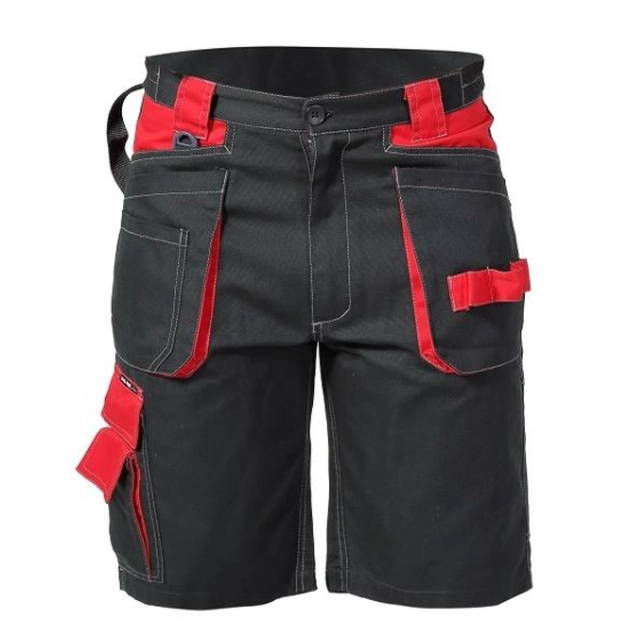 Črne in rdeče kratke hlače XXL LAHTI PRO L4070405
