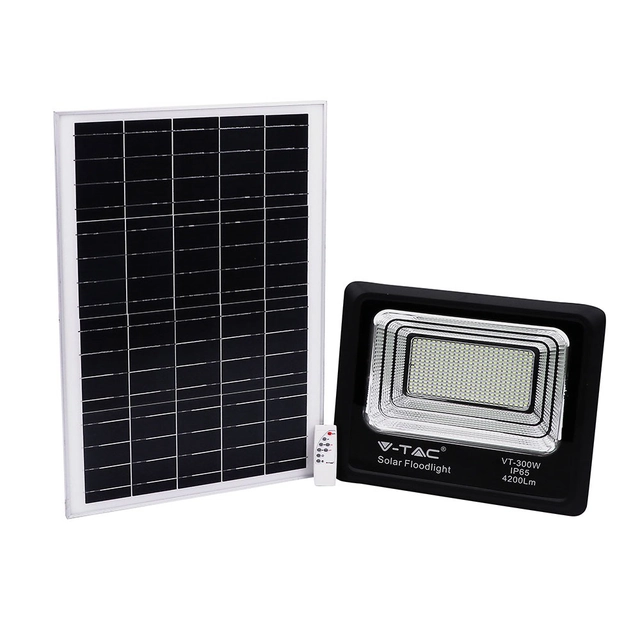 Crni solarni reflektori - 50W - IP65 - 4200 Lumeni - 4000K