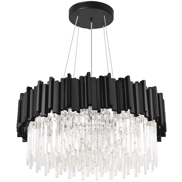 Crystal ceiling lamp APP1481-1C Black matt