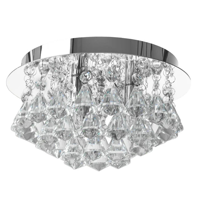 CRYSTAL LAMP PLAIN APP1039-3C CHROME