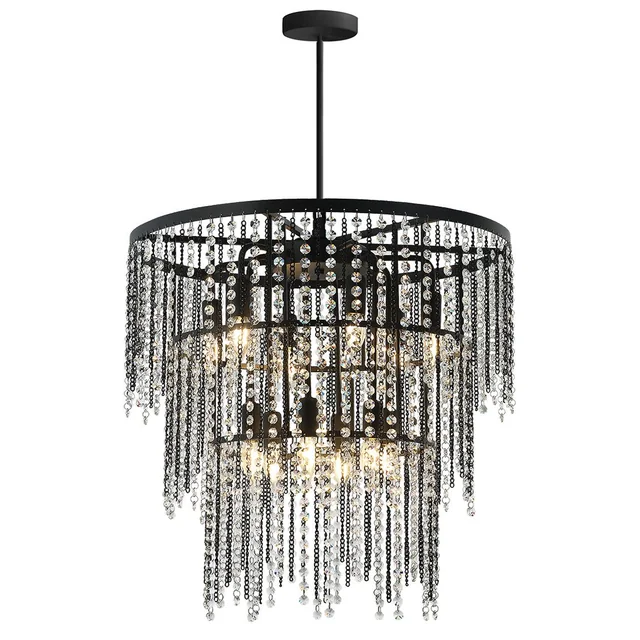 Crystal pendant lamp APP1314-CP Black