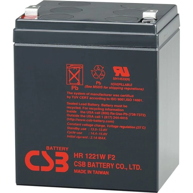 CSB-batteri 12V/5Ah (BAT-CSB-12V-5Ah)
