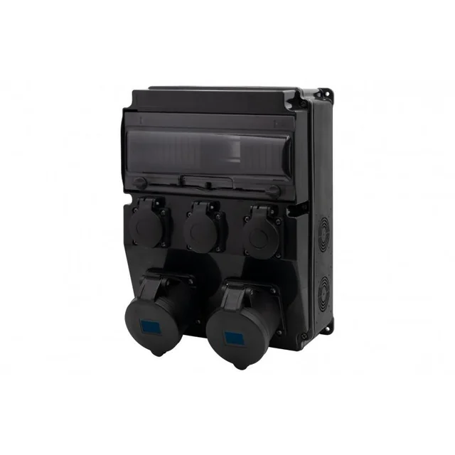 Cuadro CAJA 12M SCENIC negro - bases rectas 2x16A/3P, 3x230V F3.2901