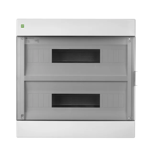 Cuadro de superficie AREO IP40 2X18 Puerta humo blanca