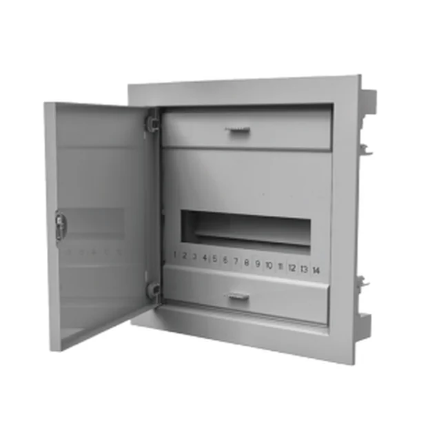 Cuadro modular 1x12 empotrado con puerta metálica IP40 Pawbol C.1512