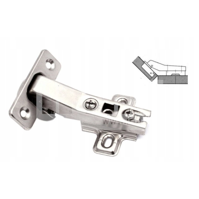 CUBE HINGE 45°(45-155) 35MM CORNER ZPUC45