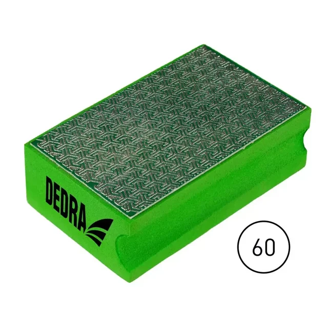 CUBETTO DIAMANTATO PER SMERIGLIATURA A MANO DEDRA FG0600 GRADAZIONE 60