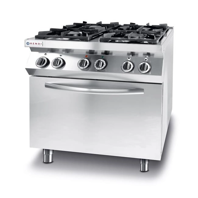 Cucina a gas 4-palnikowa Linea Cucina con forno elettrico a convezione GN1/1