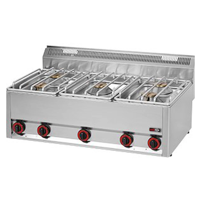 Cucina a gas 5-palnikowa 22,5 kW Redfox