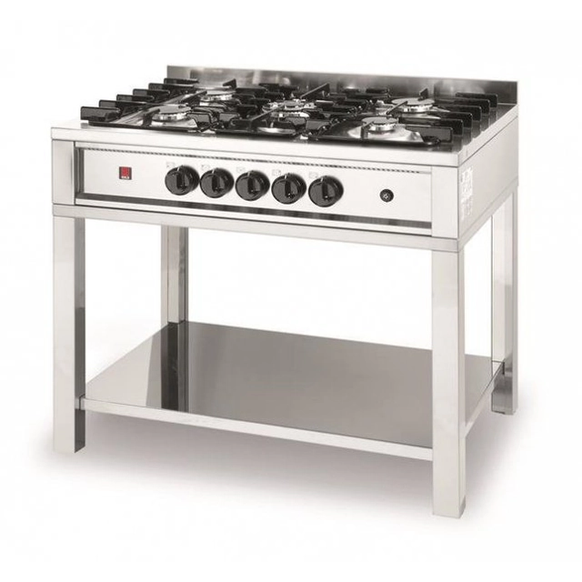 Cucina a gas 5-palnikowa Linea Cucina su base aperta HENDI 225806 225806