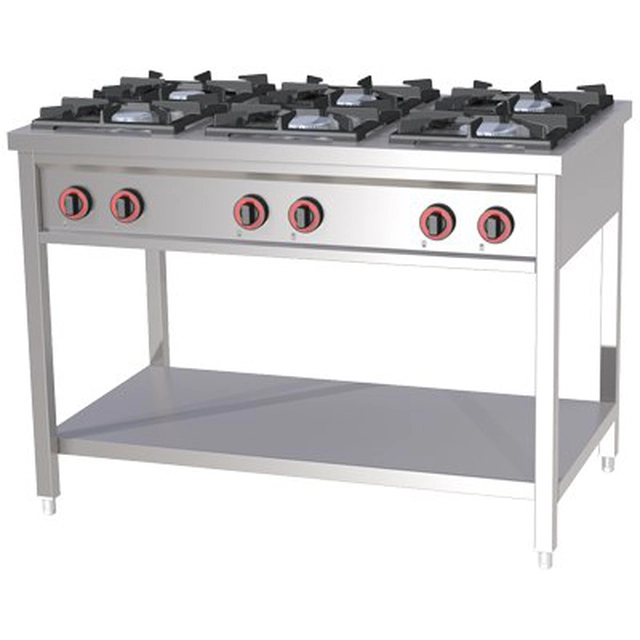 Cucina a gas 6-palnikowa 36 kW Redfox 00011103