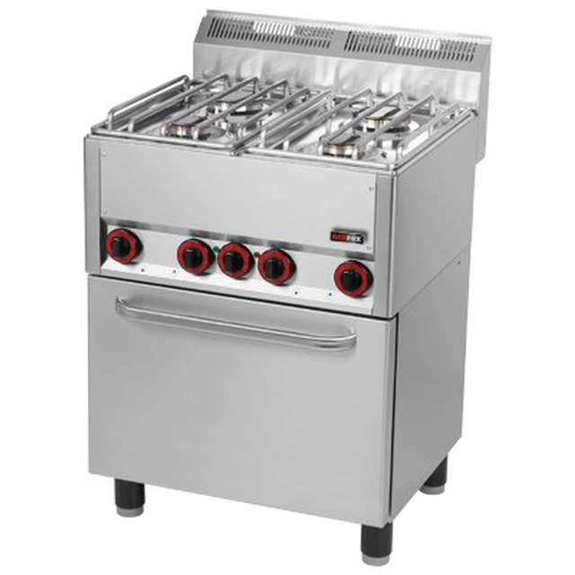 Cucina a gas con forno elettrico SPT-60GL Redfox