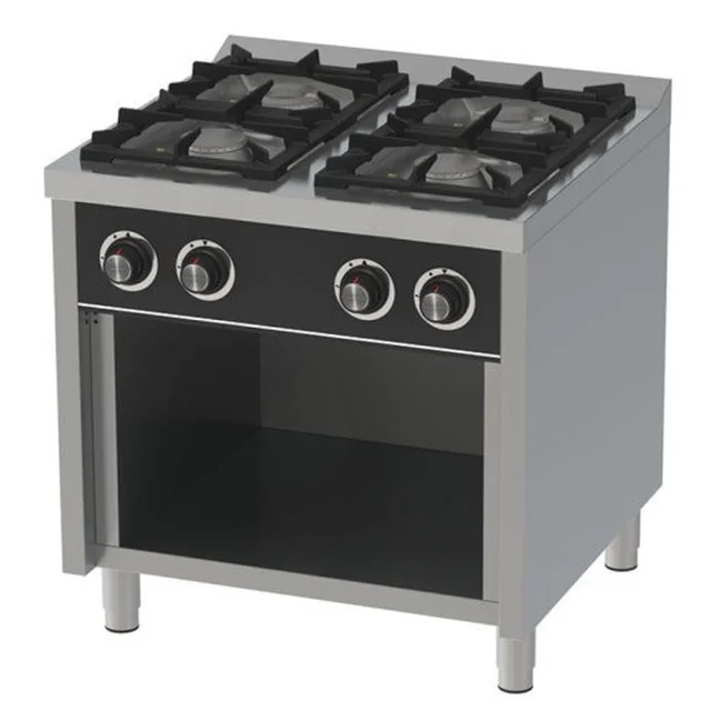 Cucina a gas RQ4F750E con mobile | 4-palnikowa | 30,6 kW | Linea 750