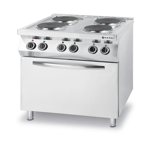 Cucina elettrica - 4-płytowa Linea Kitchen con forno elettrico a convezione GN 1/1