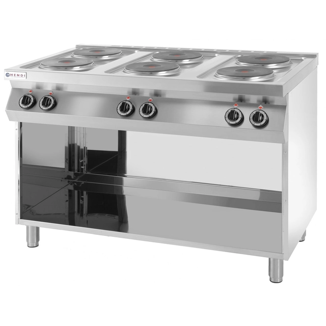 Cucina elettrica 6-płytowa 15.6 kW Hendi 226230