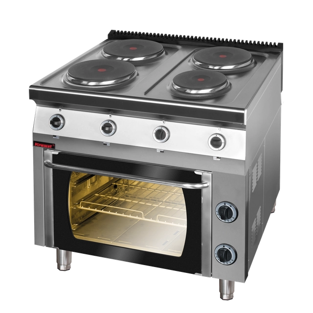 Cucina elettrica con forno elettrico 4x2,6kW + 3,5kW (forno)