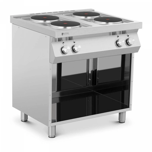 Cucina elettrica - fuochi 4 - 4 x 2600 W - base aperta Royal Catering 10011760 RC-EC4OC