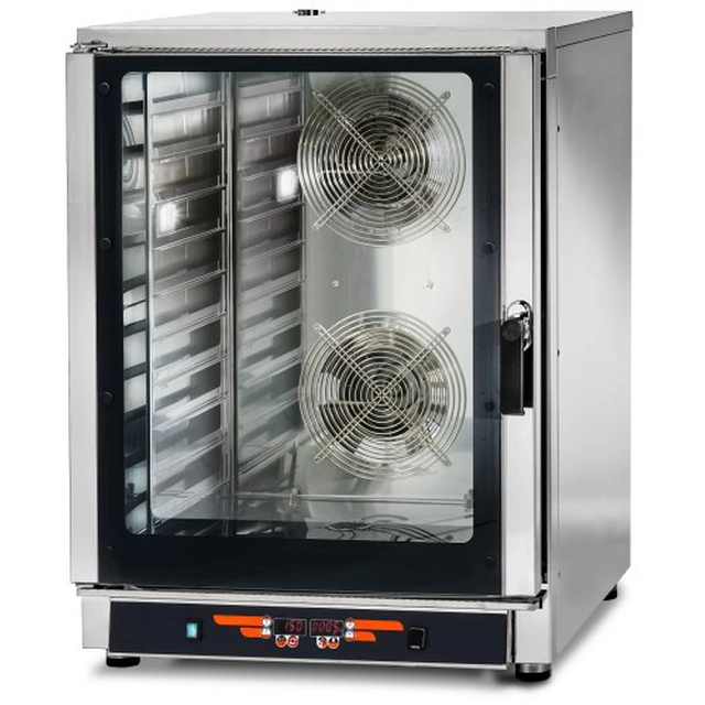 Cuiseur vapeur mixte FED10 | 10xGN1/1 | 10x600x400 | sondage | 9 programmes | 12,7kW | QR