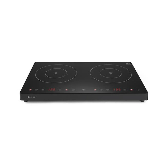 Cuisinière à double induction 2000W +1500W Ligne noire