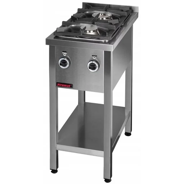 Cuisinière à gaz sur base ouverte 2-palnikowa KROMET 000.KG-2M 5905317013390