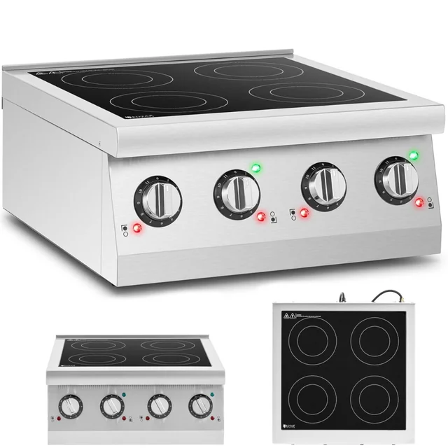 Cuisinière à induction 4 brûleur réglable 6000 W