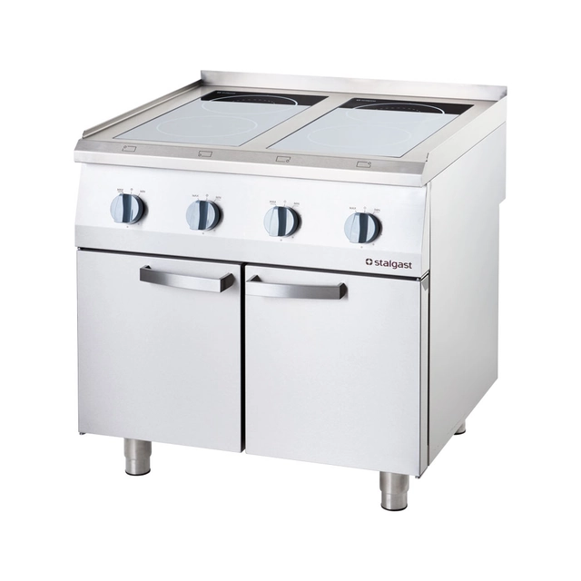 Cuisinière à induction 4 moitié 800x700 14kW