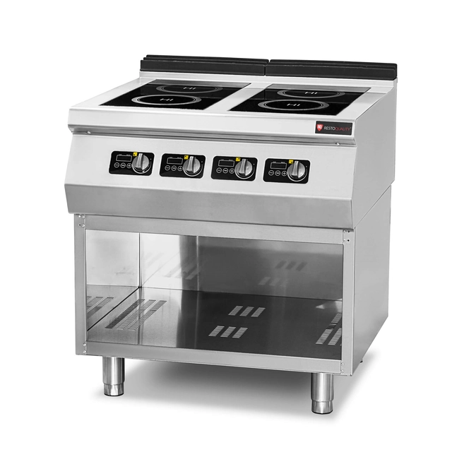 Cuisinière à induction | 4-palnikowa | 12 kW | 400V | fond ouvert | ligne 700 | RQ.PLS.7IND020