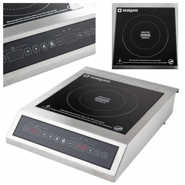 Cuisinière à induction professionnelle 3,5 kW ⌀26 Minuterie Cm Stalgast 770351