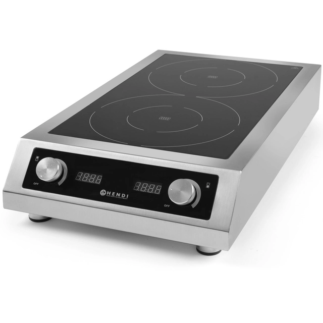 Cuisinière double induction 2x 3500W modèle 7000 Hendi 239346